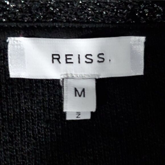 Like new Reiss black metallic crew neck sweater - Picture 5 of 6